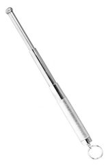Teleskopický obušek PIRANHA 13" s kroužkem na klíče (chrom)